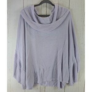 Roni Size M/L Womens Lilac Purple Cowl Neck‎ Long Sleeve Shawl Top